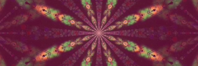 Soilsiú Scáileáin Neon Tunnel Kaleidoscope Petal Burst 3:1 Triple Wide 60fps VJ Loop