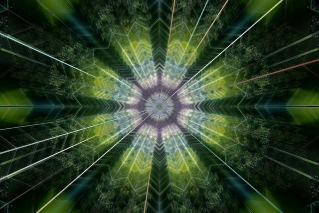 Radiant Neon Tunnel Kaleidoscope Vortex 3:2 Surface 60fps Screensaver Loop