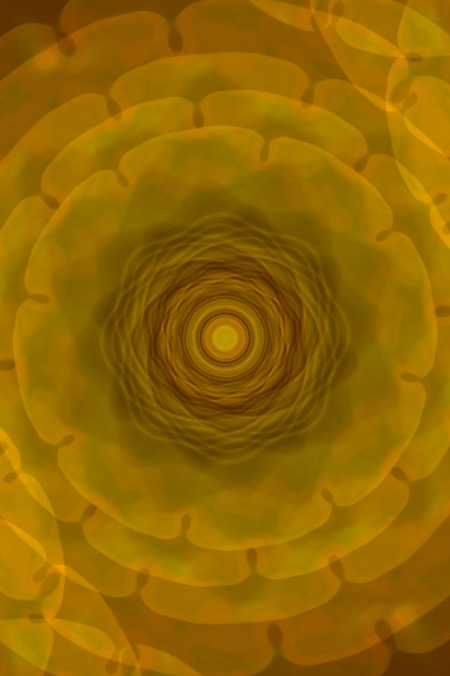 Golden Spiraling Vortex Neon Tunnel 9:16 Portrait 60fps Screensaver VJ Loop