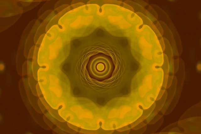 Concentric Golden Rings Neon Tunnel 3:2 Surface 60fps VJ Loop Screensaver