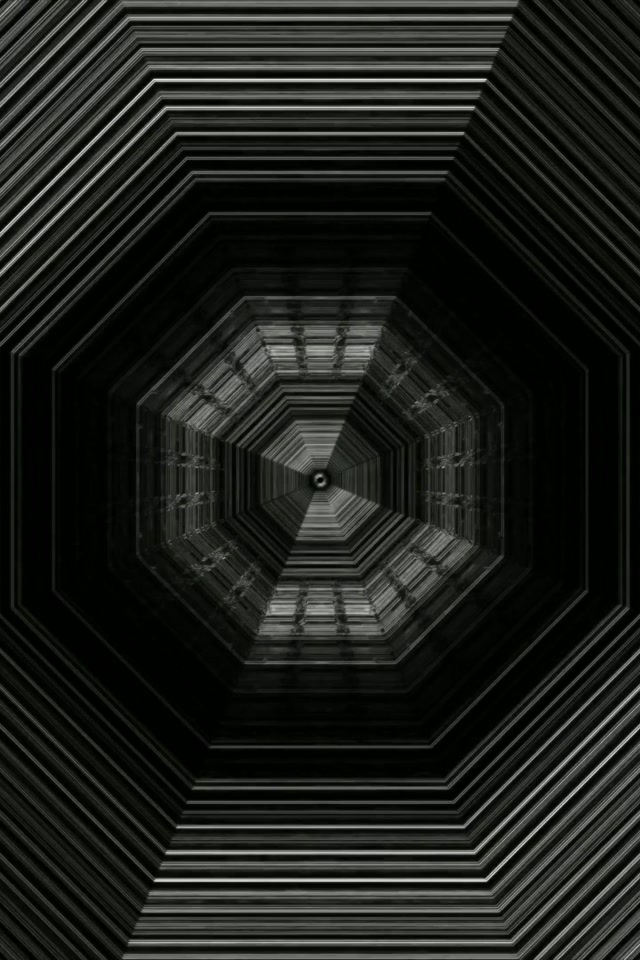 Octagonal Neon Tunnel VJ Loop 9:16 60fps Screensaver Hypnotic Geometric Vortex