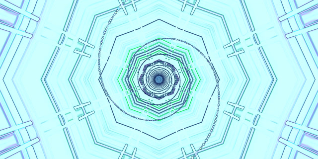 Tollán Neon Cian Spárálaí Scáileáin 2:1 Univisium 60fps Vj Loop PC Ríomhaire Glúine