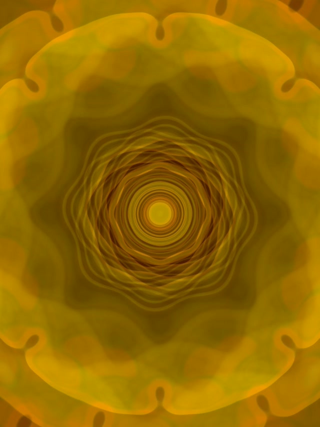 Golden Spiraling Vortex Neon Tunnel 3:4 iPad Portrait 60fps VJ Loop Screensaver