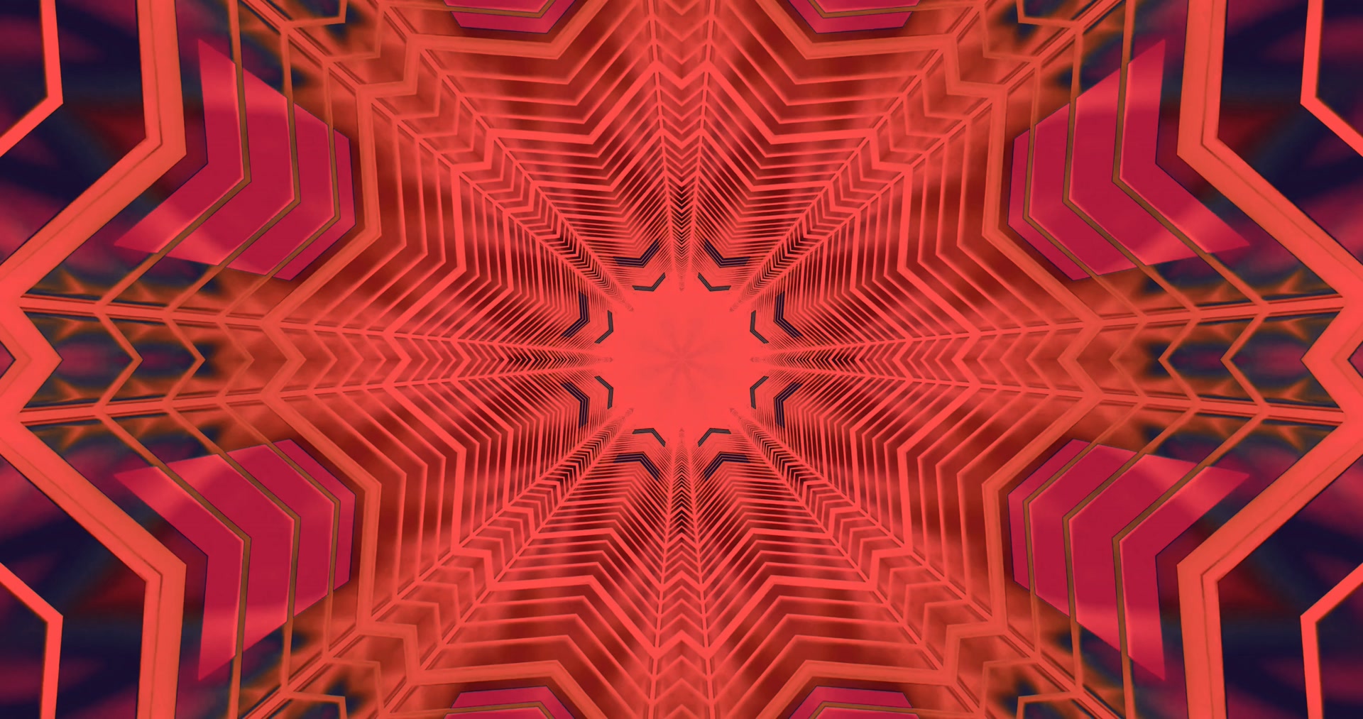 Crimson Star Túnel Neón screensaver 4K uhd 60fps live wallpaper