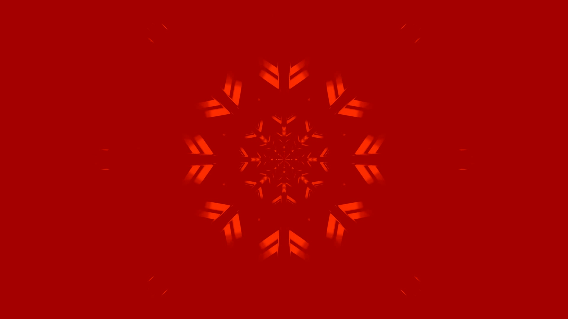 Salvapantallas Túnel Neón Vermello Patrón Floco de Neve 4K UHD 60fps Windows 10 VJ Loop