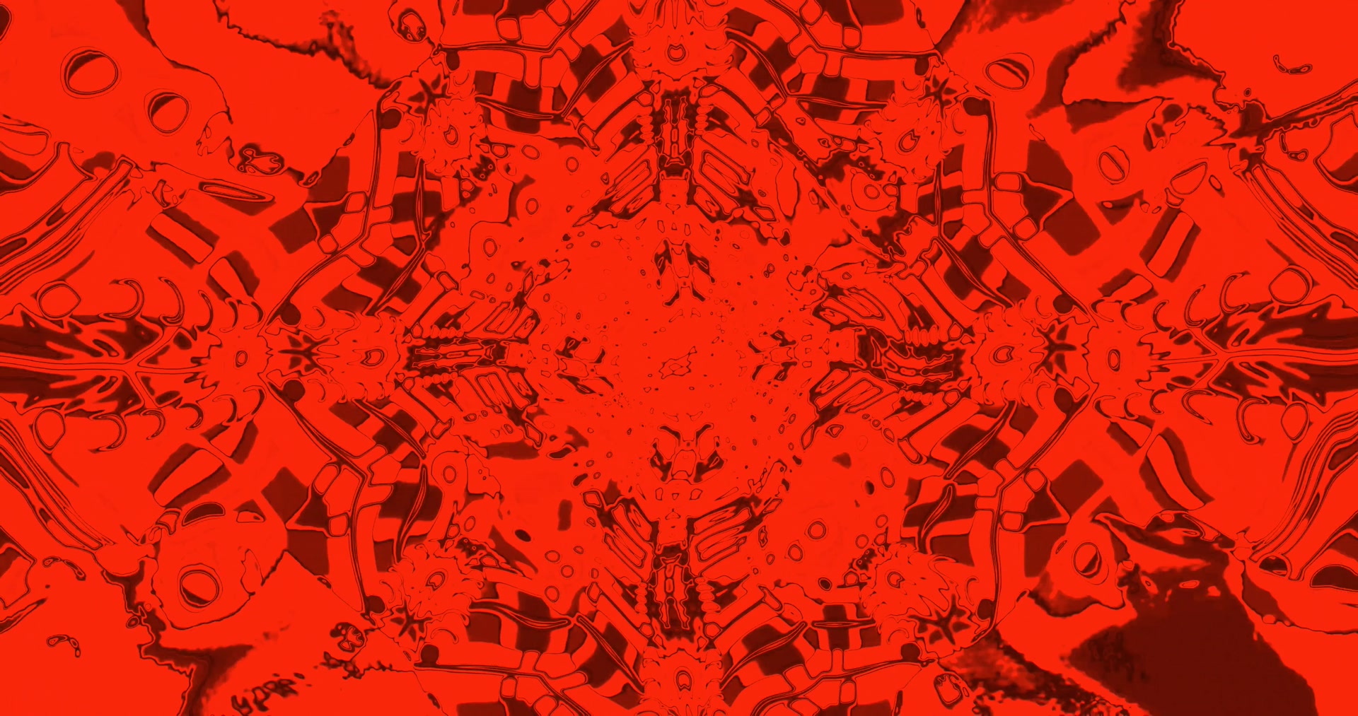 Red Neon Tunnel Kaleidoscope Screensaver 4k uhd 60fps Vj loop