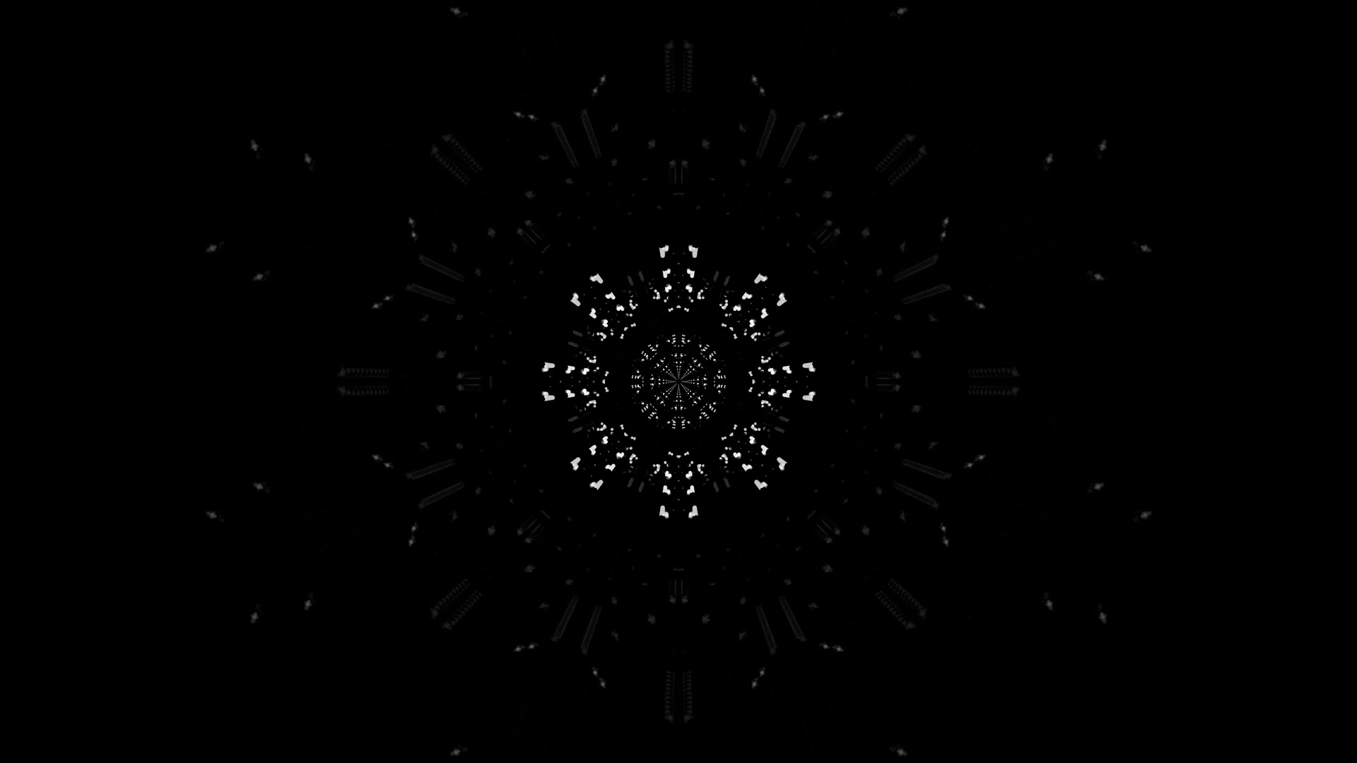 Túnel Neón Negro Salvapantallas 4K UHD 60fps VJ Loop