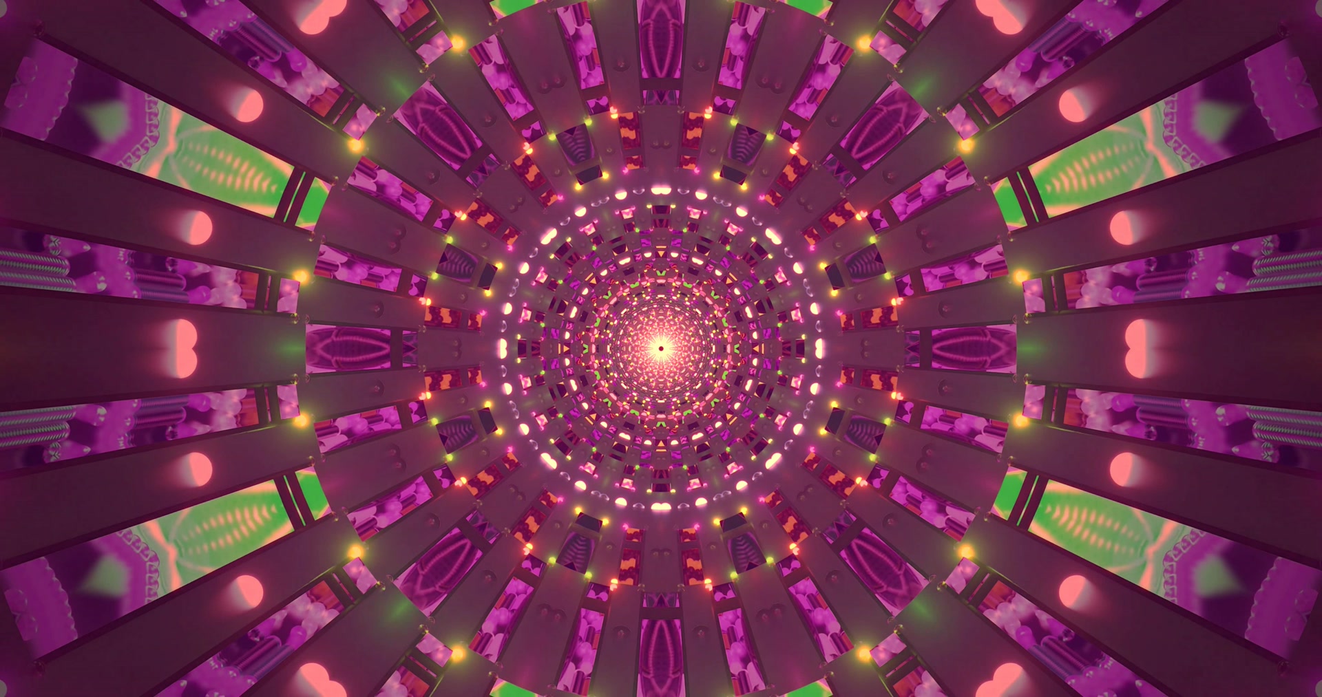 Túnel Rosa Brillante Protector de Pantalla 4K UHD 60fps Papel de Parede Animado