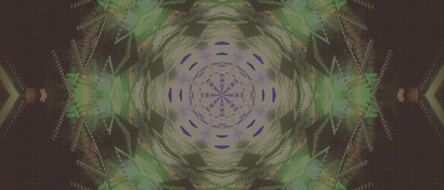 Túnel Neón Calidoscopio Mandala VJ Loop 21:9 Ultrawide 60fps Protector de Pantalla