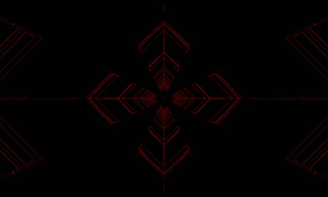 Túnel Neón Vermello Frecha Simétrica VjLoops 5:3 Ancho 60fps Protector de Pantalla