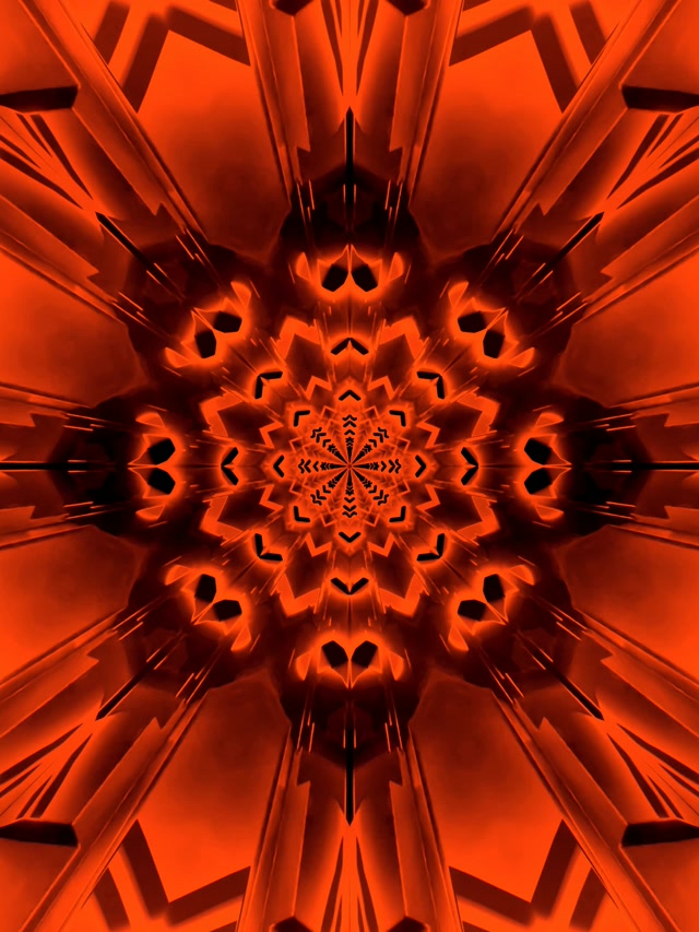 Túnel Neón Vermello Mandala Protector de Pantalla 60fps 3:4 iPad Vertical VJLoops