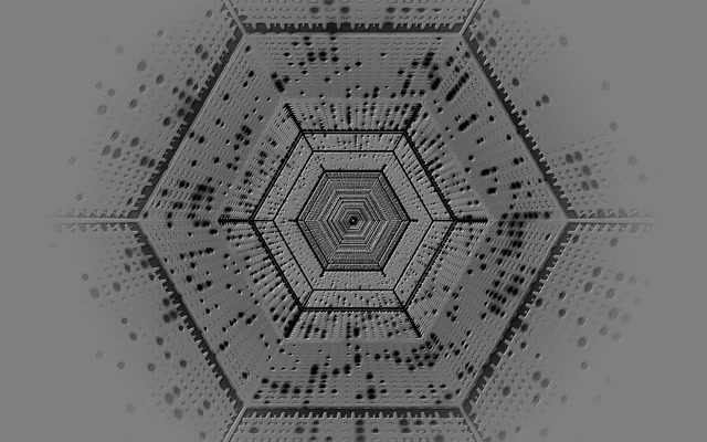 Túnel Neon Hexágono Gris Protector de Pantalla 60fps 16:10 MacBook VJ Loop