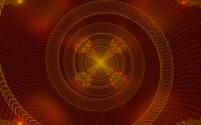 Túnel Neón Loop Orbe Espiral Dourada 60fps 16:10 MacBook Salvapantallas Vj Loop