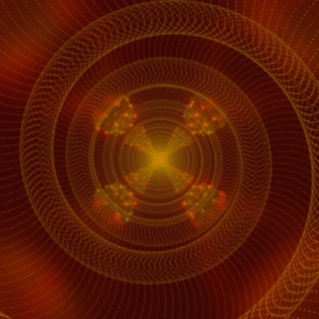 Túnel Neón Mandala Fractal Vj Loop 1:1 Cadrado 60fps Salvapantallas