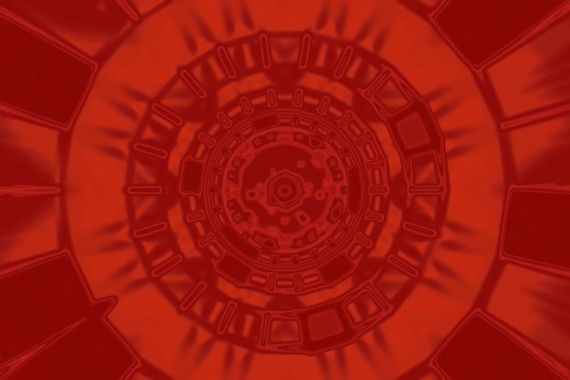 Red Mandala Túnel Neón Vj Loop 3:2 Surface 60fps Screensaver