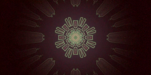 Túnel de Neón Mandala de Raios Radiais 2:1 Univisium 60fps Protector de Pantalla Vj Loop