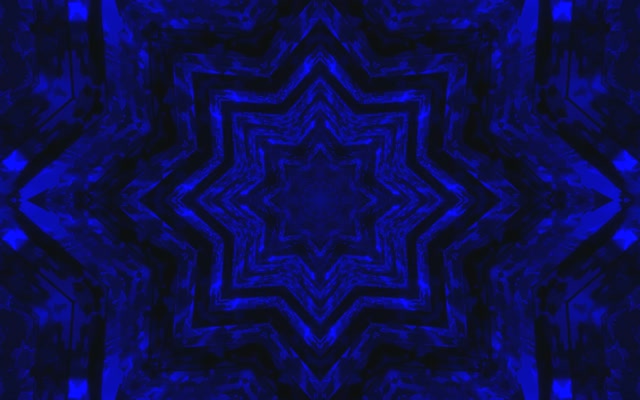 Salvapantallas Túnel Neón Azul Estrela 60fps 16:10 MacBook VJ Loop