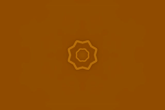 Estrela Dourada 8 Puntas Túnel Neón VJ Loop 3:2 Surface 60fps Protector de Pantalla