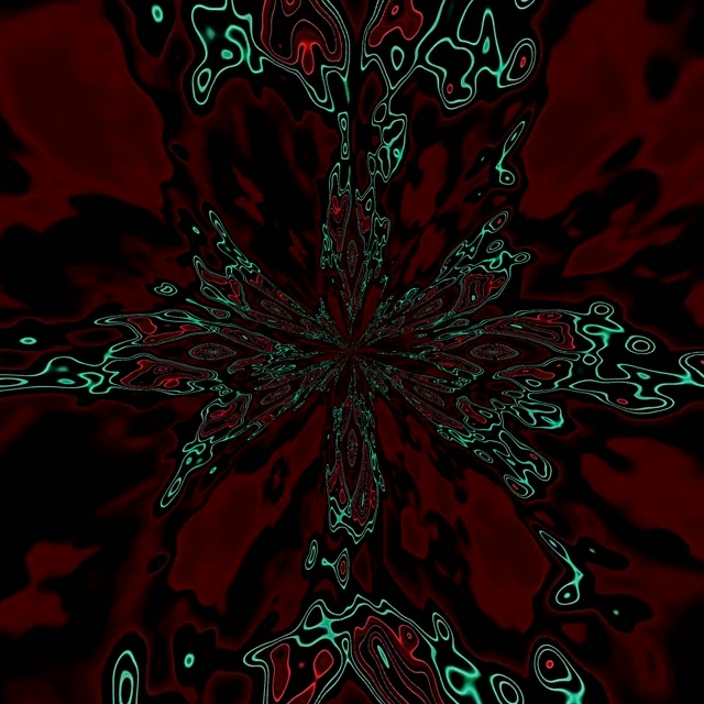 Túnel Neon VJ Loop Explosión Fractal Morado Verde Protector de Pantalla 1:1 Cadrado 60fps