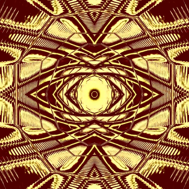 Túnel Neon Dourado Ollo 1:1 Cadrado 60fps Protector de Pantalla PC VJ Loop