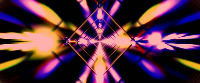 Neon Tunnel Diamond Vortex VJ Loop 2.39:1 Cinemascope 60fps Screensaver