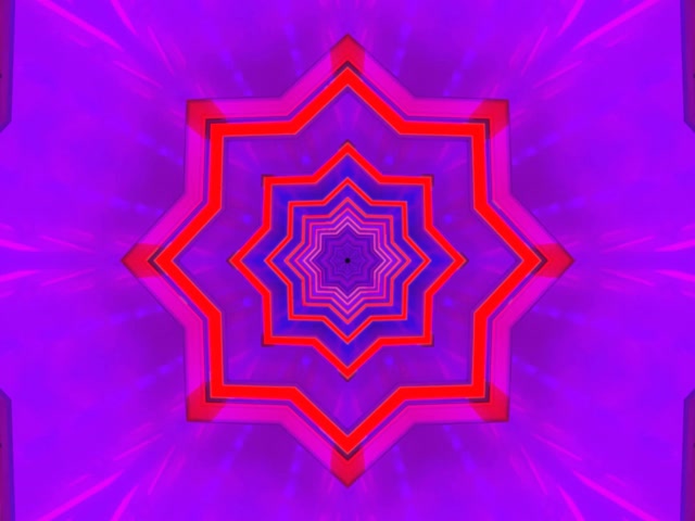 Túnel Neon Vórtice Estrela 4:3 Clásico 60fps Protector de Pantalla VJ Loop