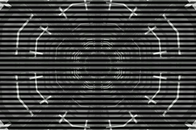 Túnel Neón Octógono Grella VJ Loop 3:2 Surface 60fps Protector de Pantalla