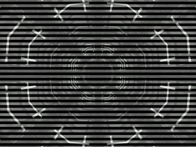 Túnel Neón Calidoscopio Engranaxe Loop 4:3 Clásico 60fps Protector de Pantalla VJ Loop