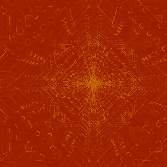 Túnel Neón Explosión Circuíto Mandala VJLoops 1:1 Cadrado 60fps Salvapantallas