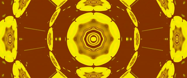 Túnel Neon Mandala Dourada Sol Vj Loop 2.39:1 Cinemascope 60fps Protector de Pantalla