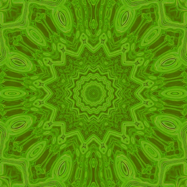 Túnel Neón Estrela Calidoscopio Verde Vj Loop 1:1 Square 60fps Protector de Pantalla