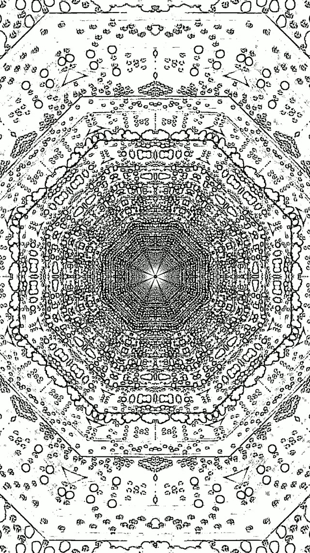 Túnel Neón Vórtice Mandala 9:16 Reels 60fps Protector de Pantalla VJLoops