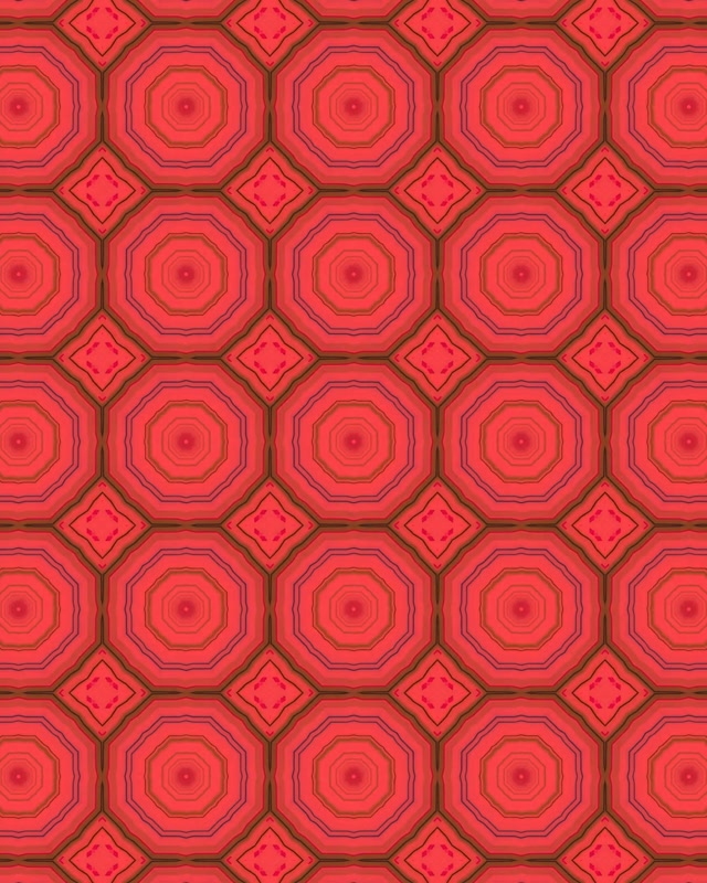 Túnel Neón Octágono Vermello Protector de Pantalla 60fps 4:5 Instagram VJLoops