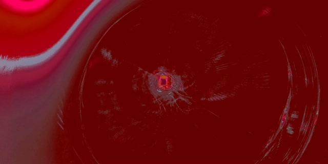 Túnel Neón Carmesí Vermello Vórtice Vj Loop 2:1 Univisium 60fps Protector de Pantalla