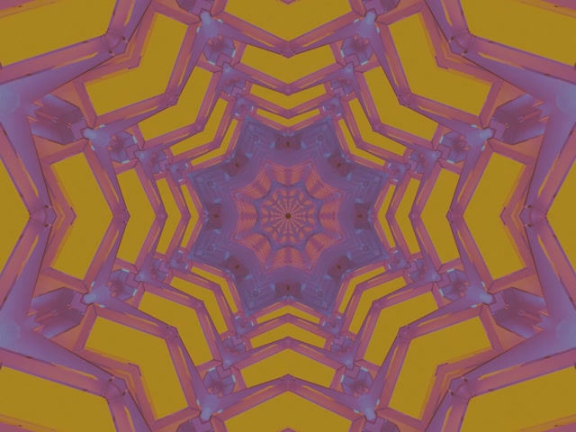 Túnel Neón Estrela Calidoscopio 4:3 Classic 60fps Protector de Pantalla VJ Loop