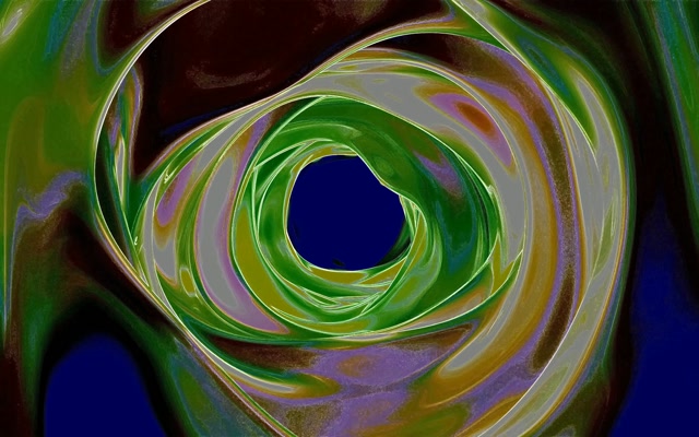 Salvapantallas Túnel Neón Espiral Verde Violeta 16:10 Macbook 60fps VJ Loop Windows 11