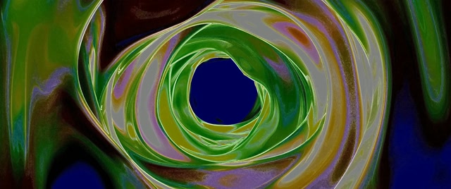 Salvapantallas Túnel Neón Espiral Verde Windows 11 VJ Loop 2.39:1 Cinemascope 60fps