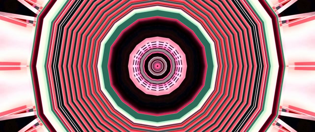 Túnel Neon Octógono Vórtex Rosa Verde 2.39:1 Cinemascope 60fps Protector de Pantalla VJ Loop