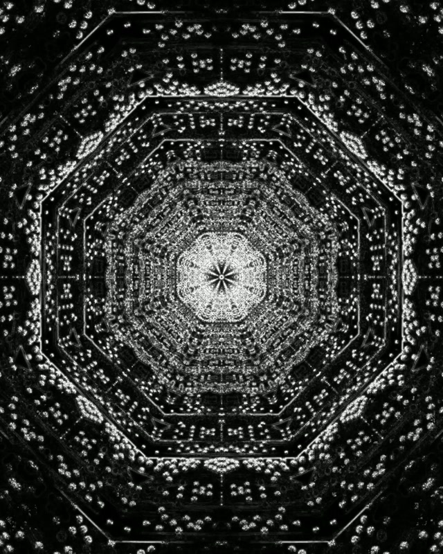 VJ Loop Túnel Neón Octógono Mandala 60fps Salvapantallas 4:5 Instagram