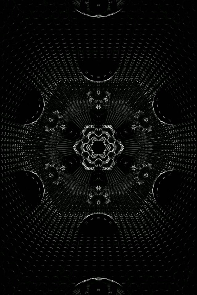 Túnel de Neón Escuro Hexágono Caleidoscopio Vj Loop 2:3 Photo Portrait 60fps Protector de Pantalla