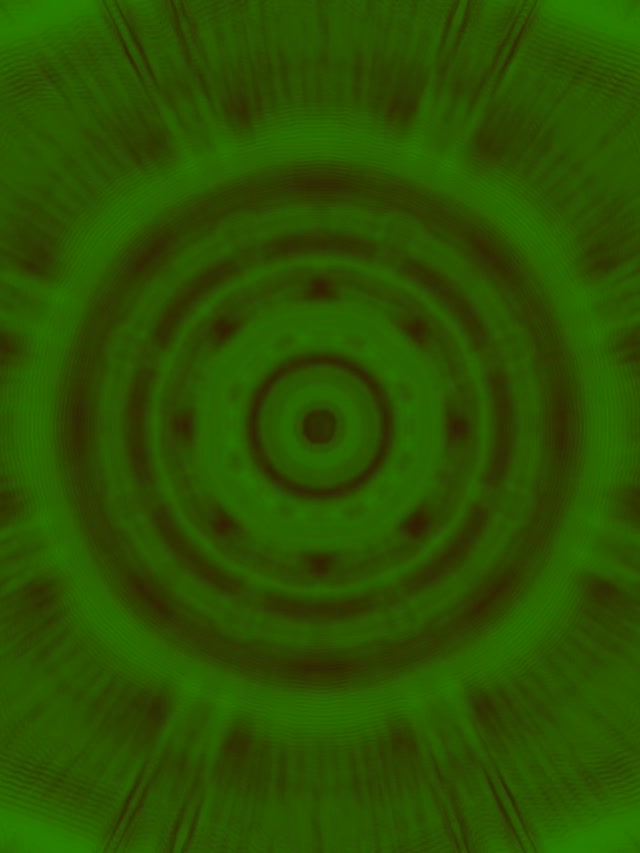 Túnel Neón Verde Onda Vórtice VJ Loop 60fps Protector de Pantalla 3:4 iPad Portrait