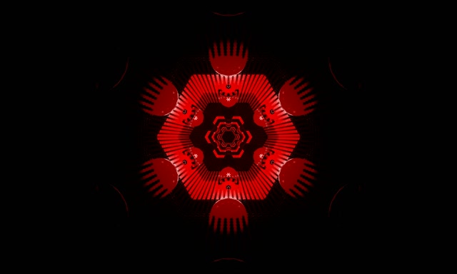 Túnel Neón Explosión Calidoscopio Fractal 5:3 Wide 60fps Protector de Pantalla Vj Loop