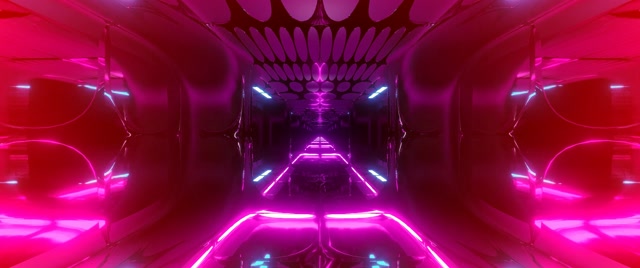 Túnel Neón Rosa Maxenta Grella Oval VJ Loop 2.39:1 Cinemascope 60fps Protector de Pantalla