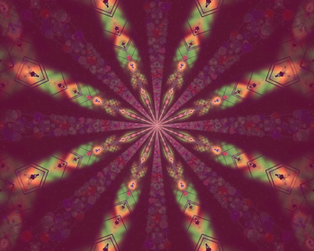 Túnel Neón Explosión Calidoscopio Fractal 5:4 industrial 60fps Protector de Pantalla Vj loop