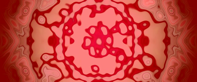 Túnel Néon Vermello Calidoscopio Célula Vj Loop 2.39:1 Cinemascope 60fps Screensaver