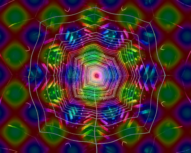 Túnel de Neón Vórtice Tela Araña Arco da Vella Vj Loop 5:4 industrial 60fps salvapantallas