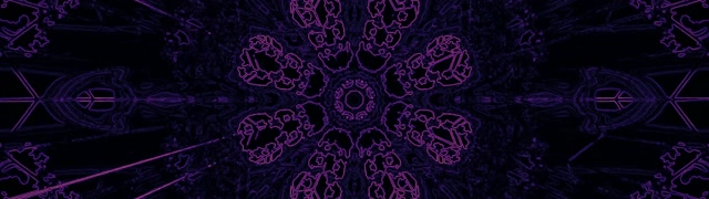 Túnel Neon Morado Caleidoscopio Vj Loop 32:9 Super Ultrawide 60fps Protector de Pantalla