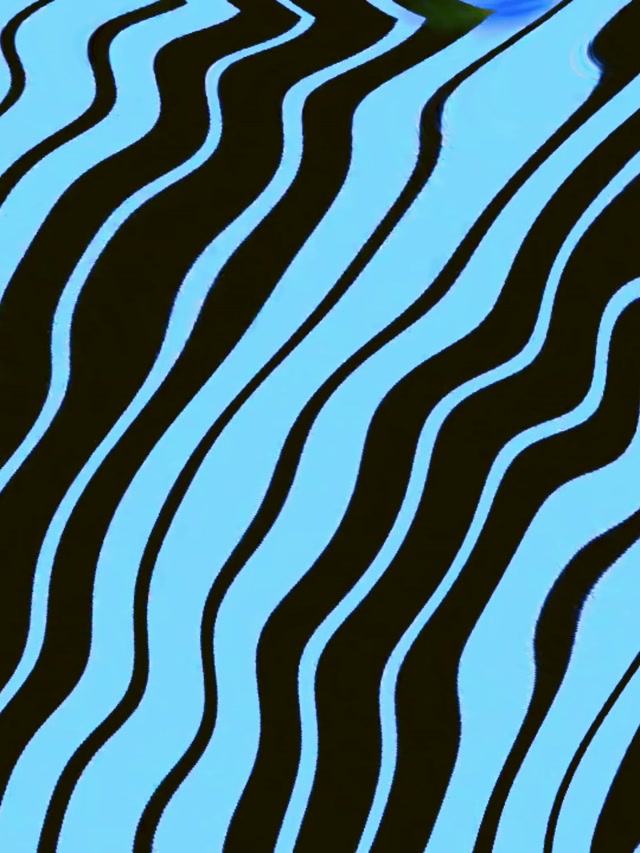 Túnel de Neón Liñas Azul Laranxa Onduladas VJ Loop 3:4 iPad Vertical 60fps Salvapantallas