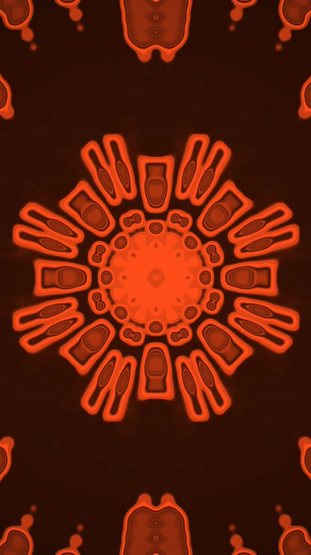 9:16 Reels 60fps Screensaver - Neon Tunnel Spiraling Mandala Burst Motion Background