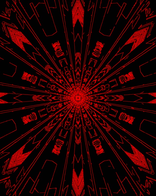 Túnel Neon Verde Explosión Calidoscopio Fractal VJ Loop 4:5 Instagram 60fps Protector de Pantalla